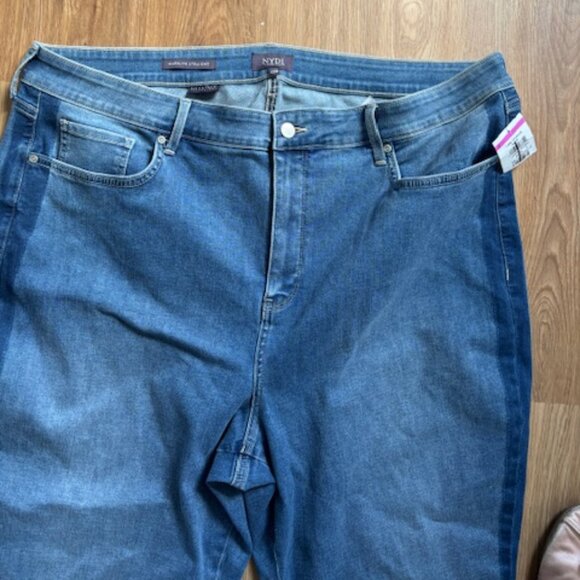 NYDJ Marilyn Straight Lift Tuck Ankle Stretch Waist Jeans NWT Size 22W - Picture 3 of 7
